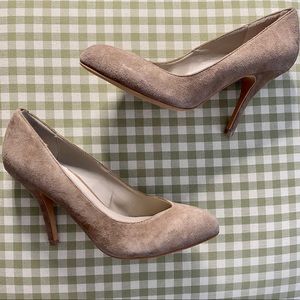 STEVEN by Steve Madden Beige Suede Heels
